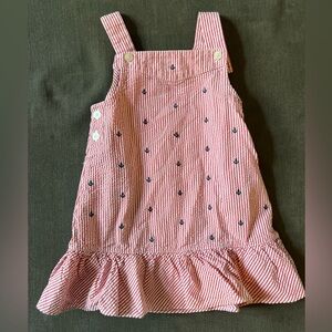 Ralph Lauren Red and White Striped Dress